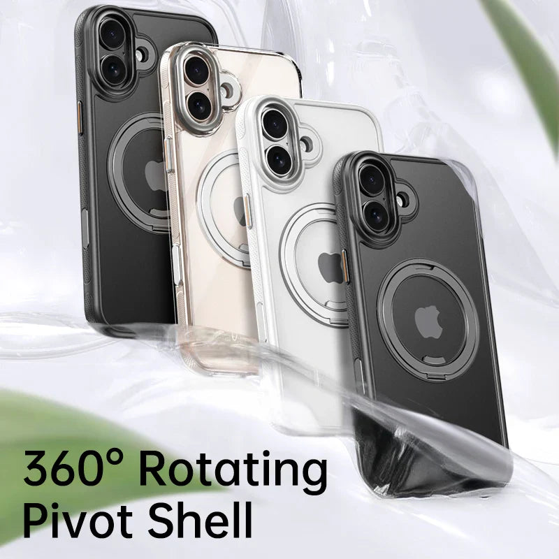 Magnetic 360 Degrees Rotating Ring Holder Case For iPhone 17 Pro Max / 17 Air
