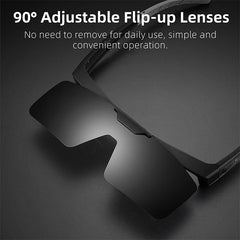 Sunglasses Flip Up Lens Polarized Glasses Fit Over Sunshade MTB Road