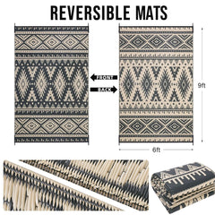 Outdoor Plastic Straw Rug Waterproof Indoor Outdoor Carpet Machine Washable