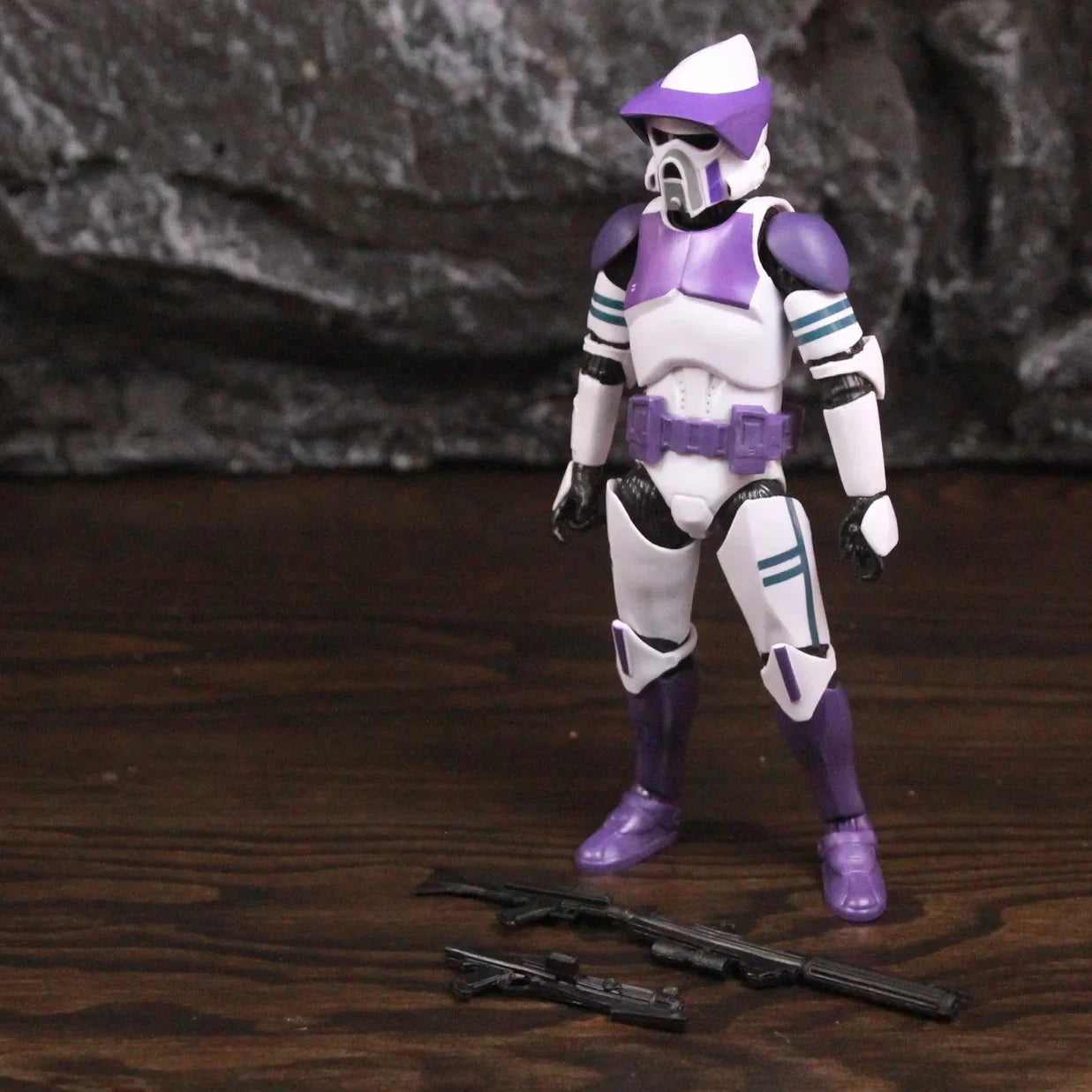 New Body 187th Legion Purple Phase II P2 ARF Trooper Rocket Team Leader 6" Action Figure Mace Windu Republic Grand Army Clone