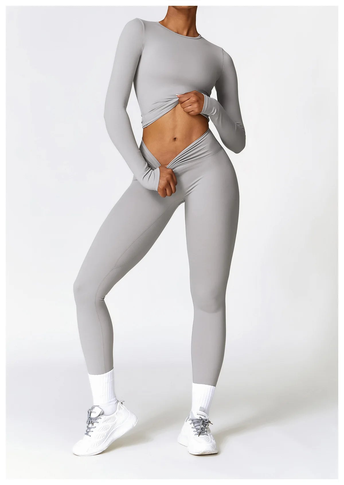 Women Sport Seamless Leggings High Waist Elastic Solid Yoga Leggings Gym Workout