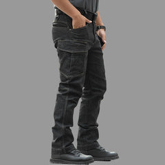 Tactical Jeans Men Commuter SWAT Combat Denim Pants Male Multi-pocket