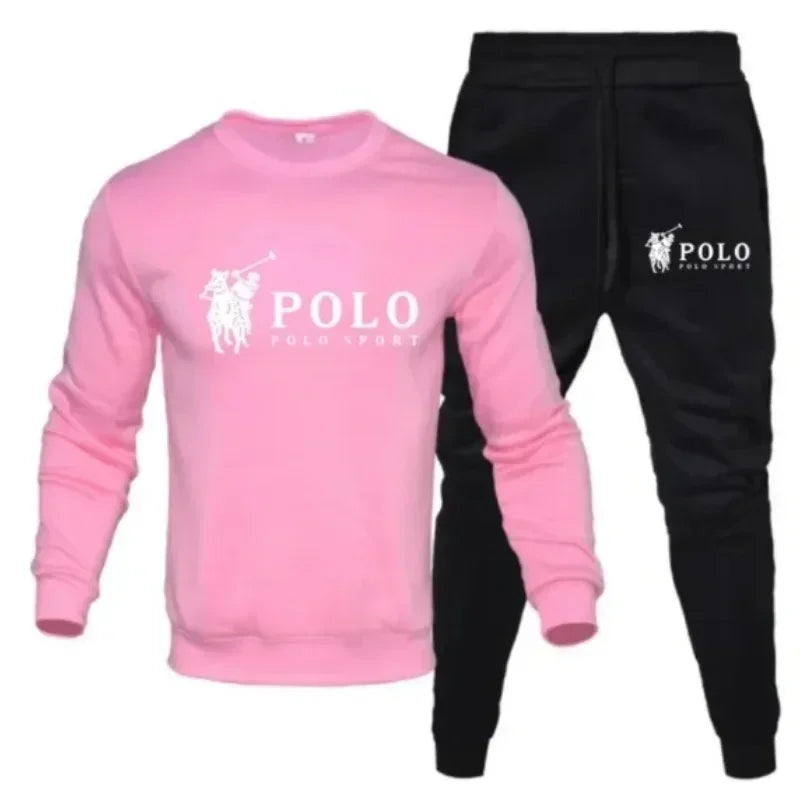 Men's autumn  winter set Round-neck sweatshirt and jogging pants Fashionable outdoor fitness and leisure for autumn and winter