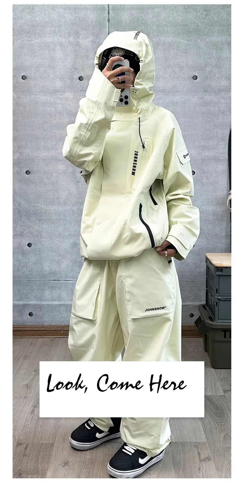 John Snow Winter Ski Suits Men And Women Outdoor Waterproof Breathable Warm Snowboarding Suit Sets Skiing Jacket And Pant