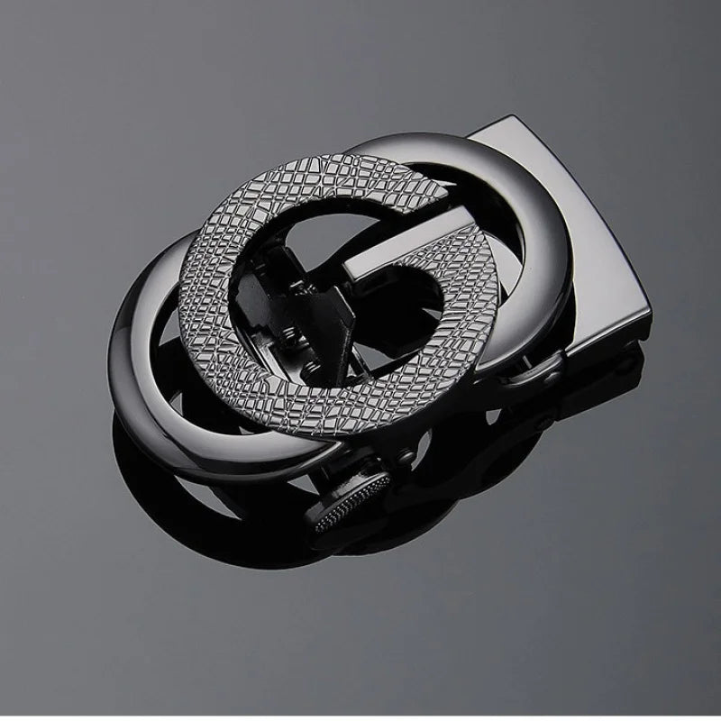 Automatic Buckle Alloy Pants Buckle Men's Letter Series Belt Buckle Belt Accessories Slot Automatic Buckle