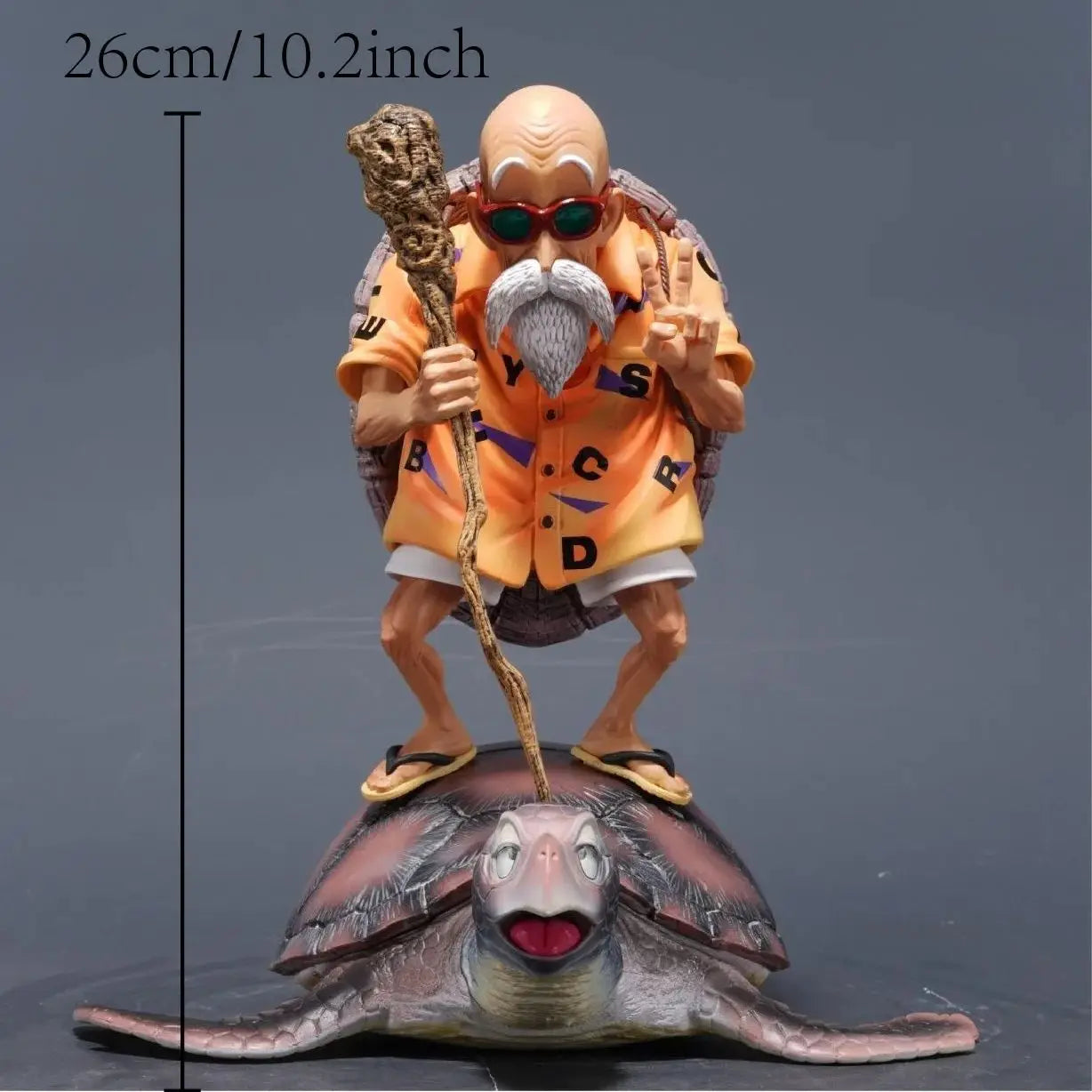 26cm 10.2 inch Anime Master Roshi Action Figures Pvc Statue Desktop Ornamen Collection Statue Model Decoration Room Desk Toys Ch