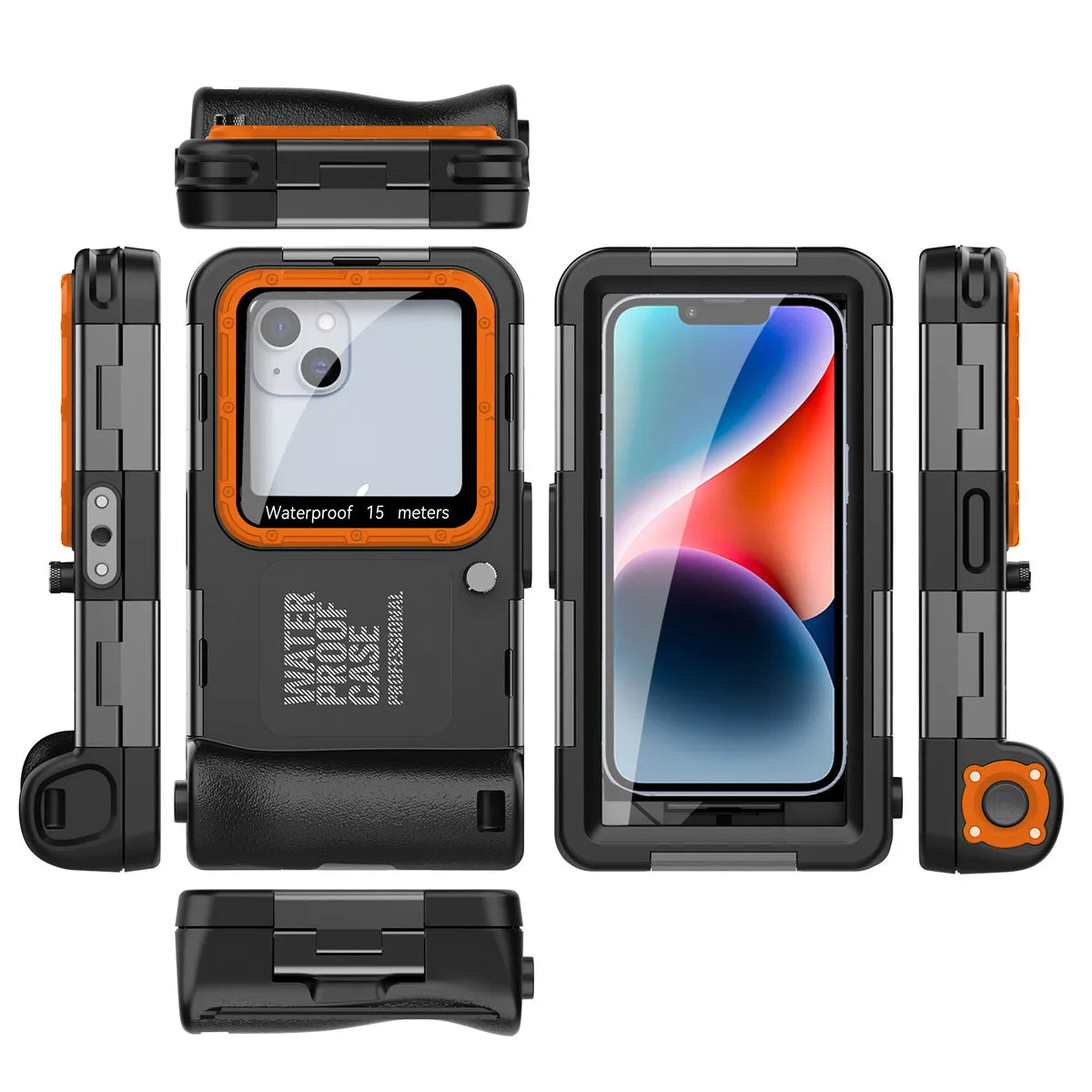 ShellBox Professional Waterproof Case For Apple iPhone 17 16 15 14 13 12 Pro Max 16E Plus Air Seal Underwater Diving Phone Cover
