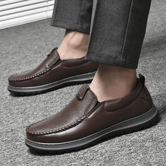 Men Leather Casual Shoes Business Formal Shoes Genuine Leather Comfortable Mens