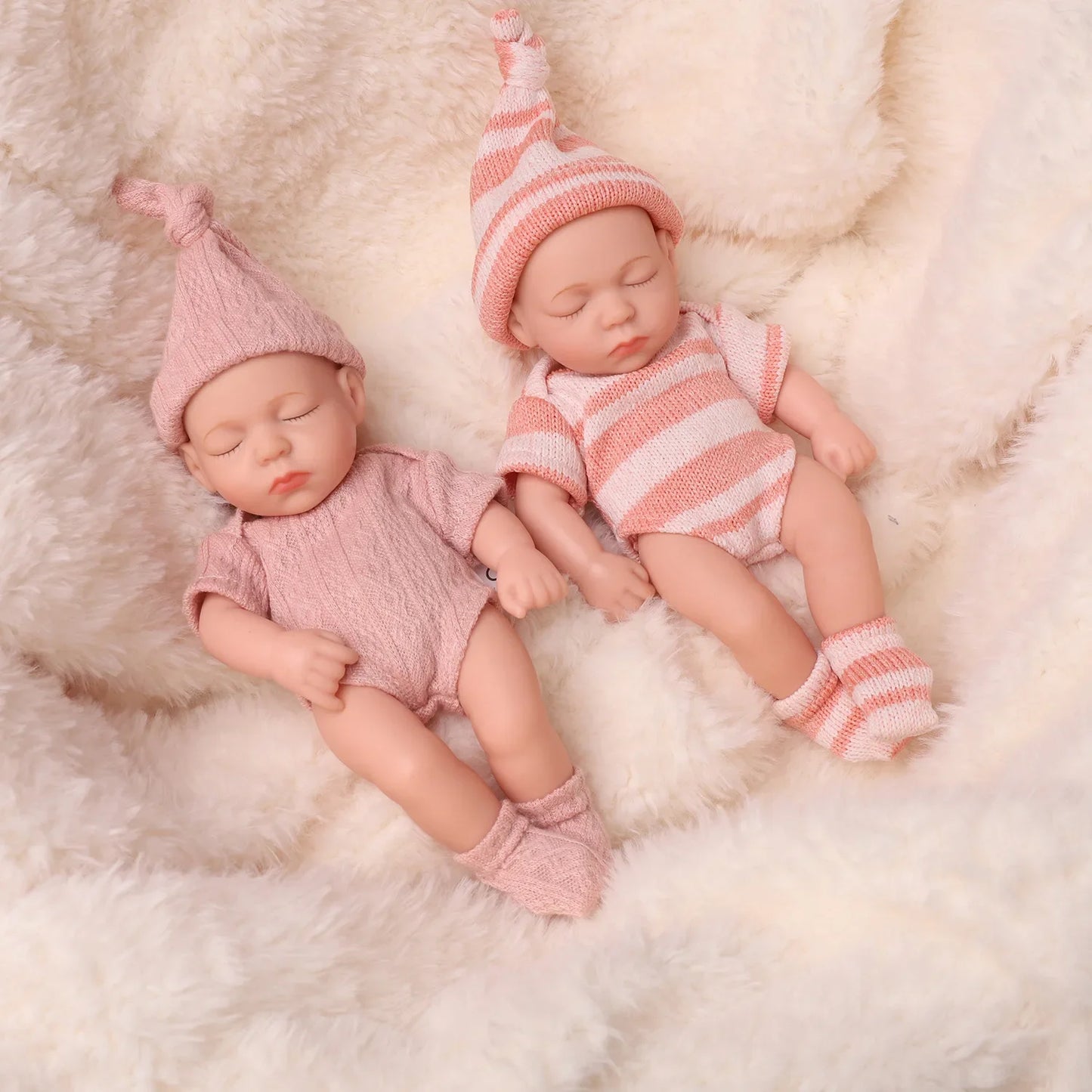 20cm Reborn Dolls Silicone Vinyl Baby Doll Cute Mini Bebe Doll Baby Reborn Doll Toys Waterproof Vinyl Doll For Girls Gift