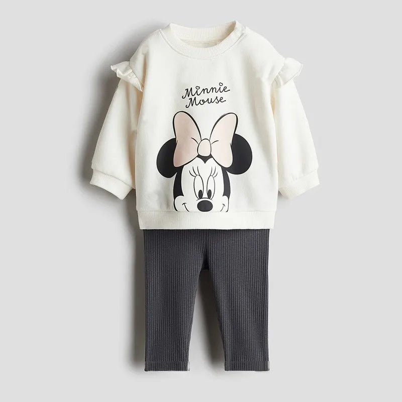 Boys Full Print Outfits Sweatshirt+Pants Two Piece Set Toddler New Trendy Hoodies Casual Loose Long Sleeve Suits