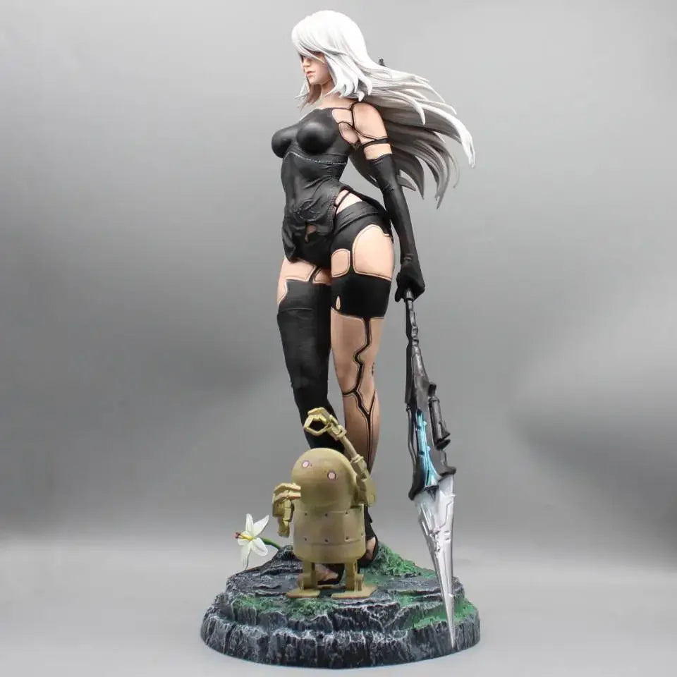 50cm Play Arts Kai NieR:Automata 2 Type B 2B Action Figure Sexy Deluxe Edition Ornaments Collection Desktop Display Gift Toys