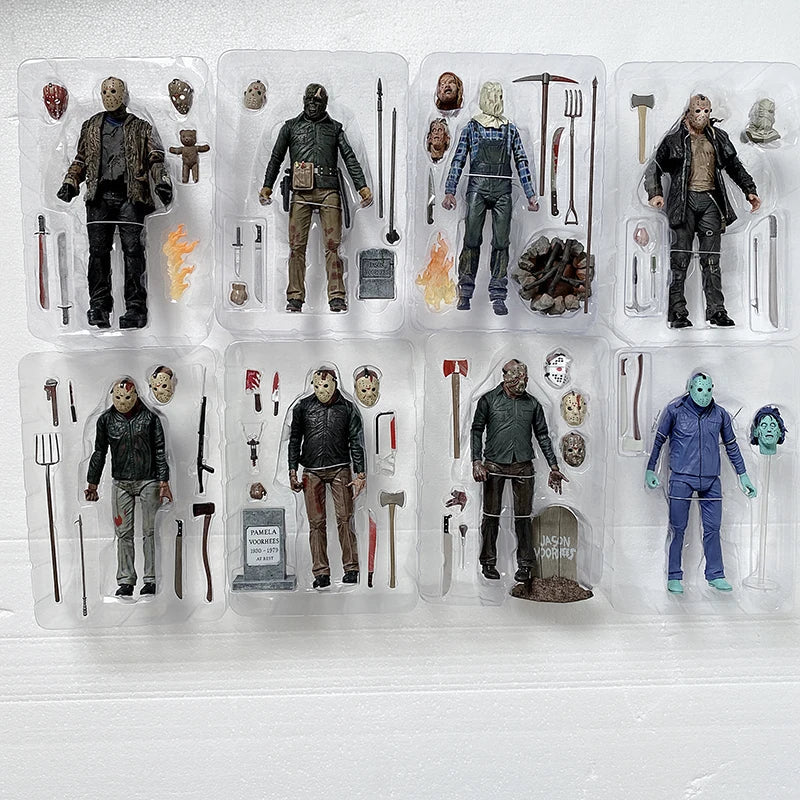 NECA Friday The 13th Figure Pennywise Part VII 7 New Blood Ultimate Jason Voorhees Action Figure Model Horror Halloween Gift