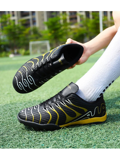 Men Soccer Shoes Adult Kids TF/FG Futsal Boys Ultralight Soccer Cleats Professional