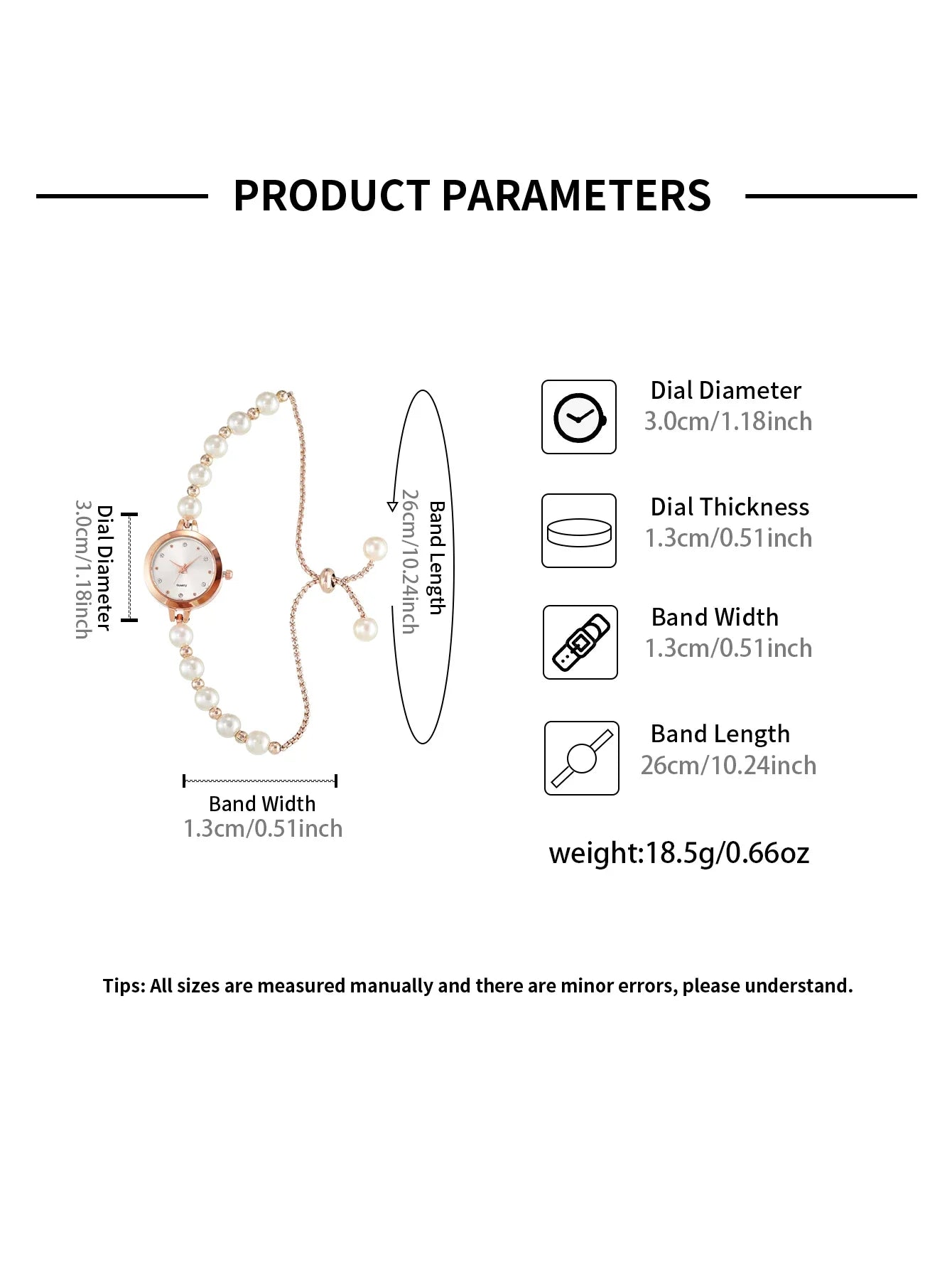 LUCKY FOX New Minimalist Style Pearl Bracelet Women Quartz Watch Fashionable Small Disc Design Light Luxury Jewelry Women Watch