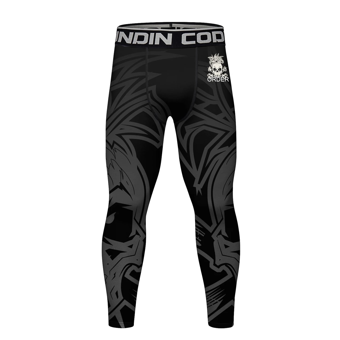 Cody Lundin Men's Jiu Jitsu Spats Stapling Compression Tights Pant Training