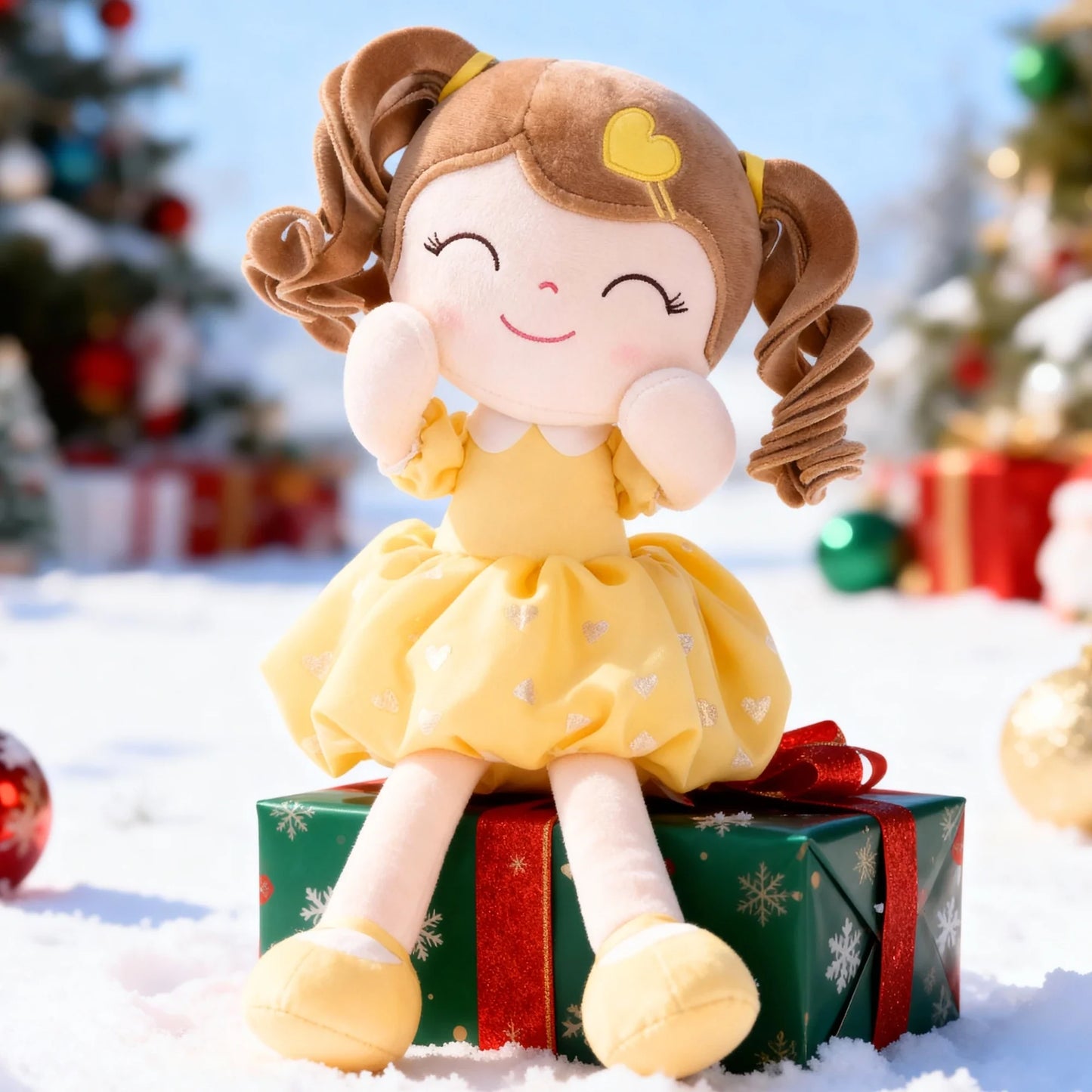 NEW Gloveleya Christmas  Plush Doll Baby Dolls, Soft Plush Princess Plush Toys, Ideal Christmas Gift Baby's first Birthday Gift