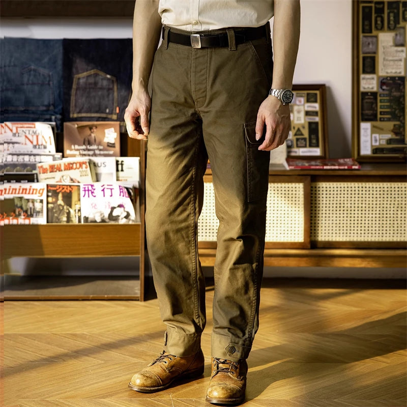 Red Tornado Aviator's Trousers Vintage Rugged Style Men's Cargo Pants Amekaji