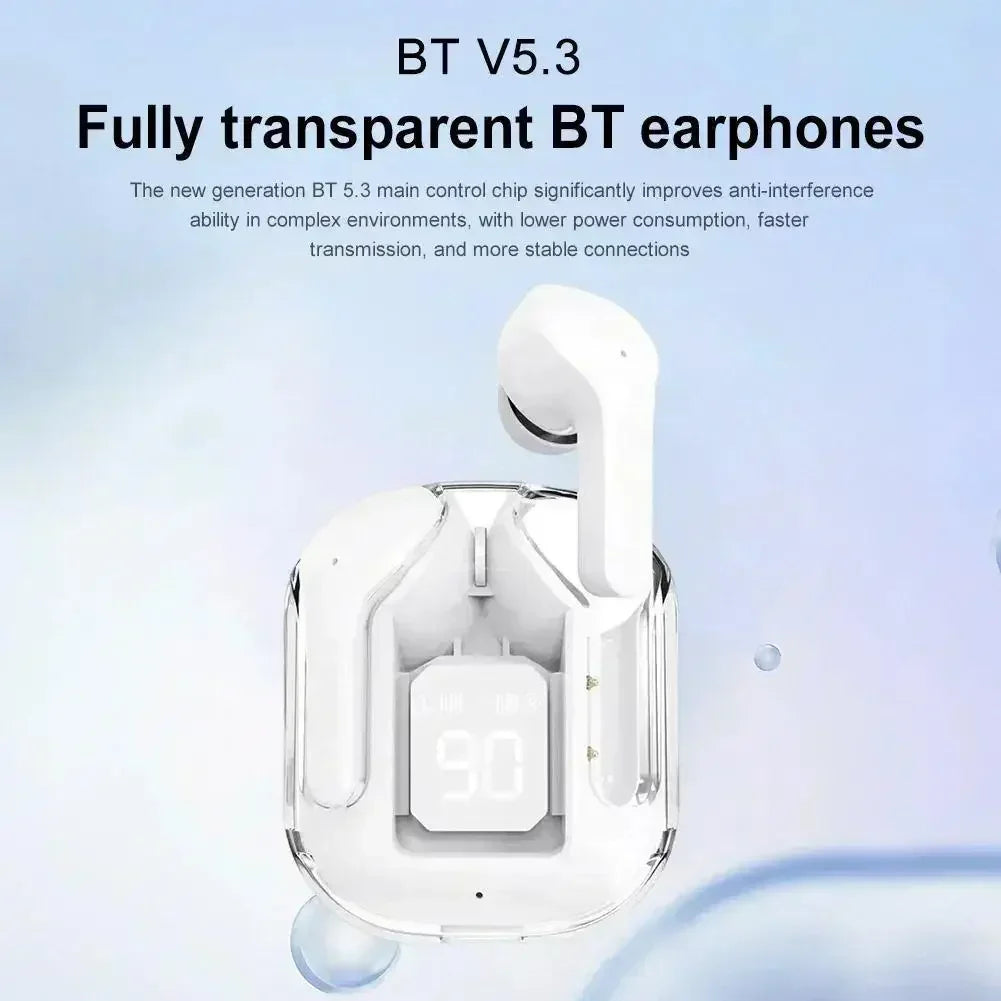 T2 Wireless Mini Earbuds LED Power Digital Display TWS Headset Stereo Sound Bluetooth-compatible 5.3 for iPone Xiaomi Lenovo