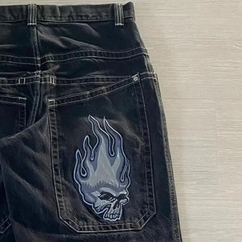 Y2K Jeans: Baggy jeans | Hip Hop Harajuku Streetwear Jeans
