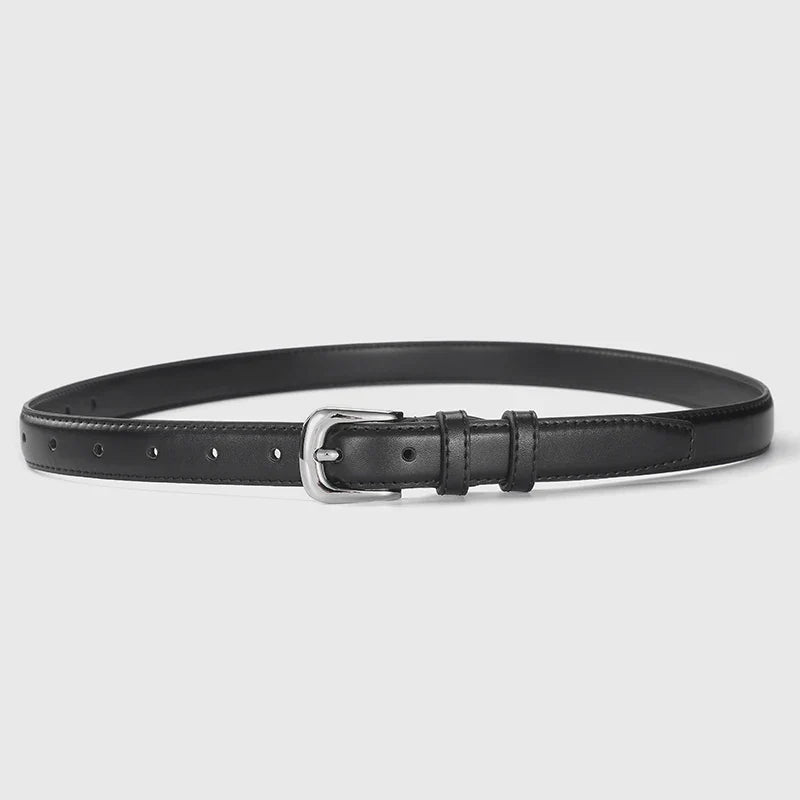 1pcs Women's Thin Waist Belt All-Match Style Fashionable And Simple Women's Belt With Jeans