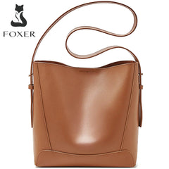 Lady Women Hobo Bucket Bag Split Leather Fashion Shoulder Bags Large