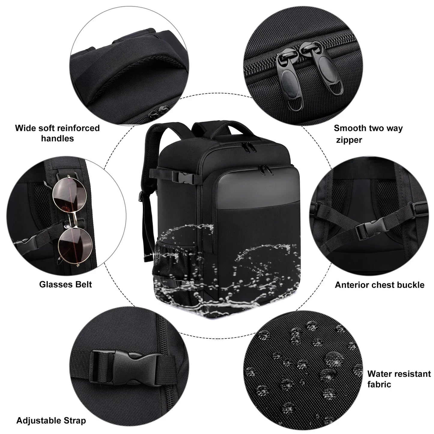 ryanair 40x20x25 and 45x36x20 Travel backpack,Laptop Backpack,unisex.Multifunctional bag,School Bag,university,trekking rucksack