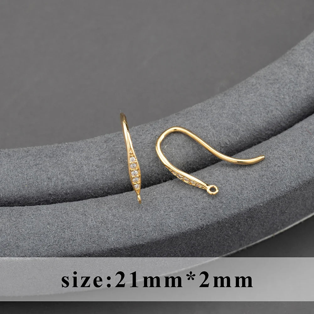 GUFEATHER,20pcs/lot,M800,jewelry accessories,pass REACH,nickel free,18k gold plated,copper,connector,diy earrings,jewelry making