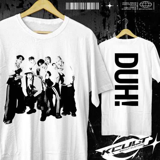 Summer Men P1Harmony 2025 DUH Same T-shirt Kpop Print Summer Short Sleeve Tee for Fans Men Women Clothing Streetwear T Shirts