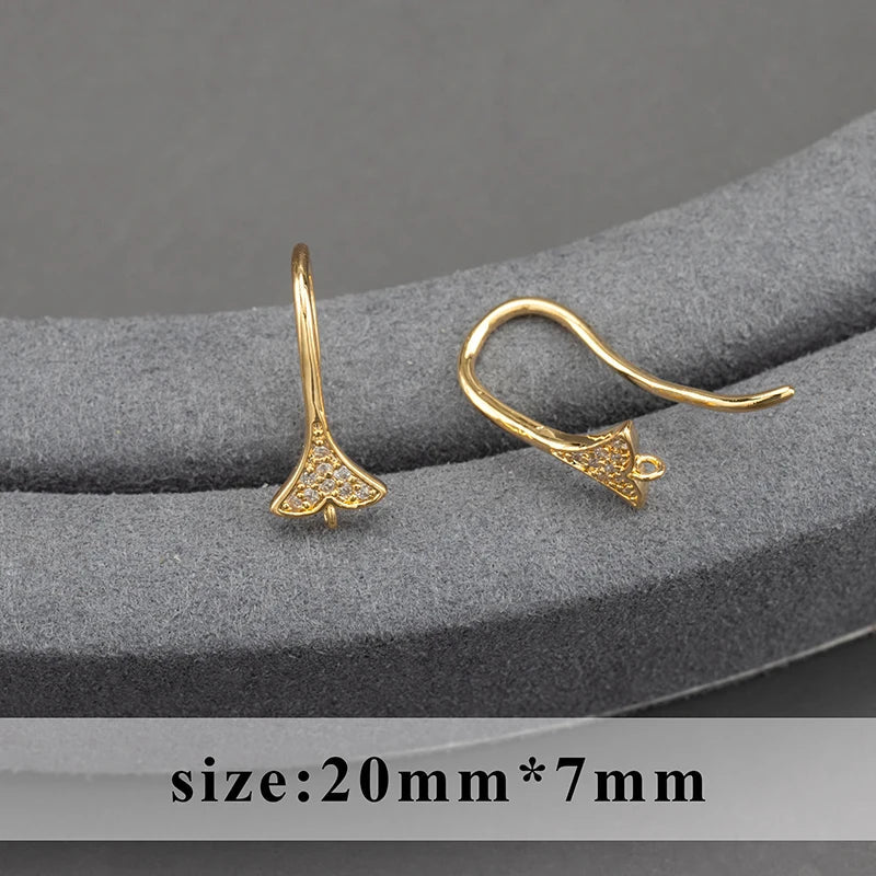GUFEATHER,20pcs/lot,M800,jewelry accessories,pass REACH,nickel free,18k gold plated,copper,connector,diy earrings,jewelry making