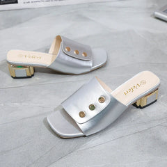 Shoes for Women Fashion Heel Slippers Luxury Designer Sandals Ladies Shoes