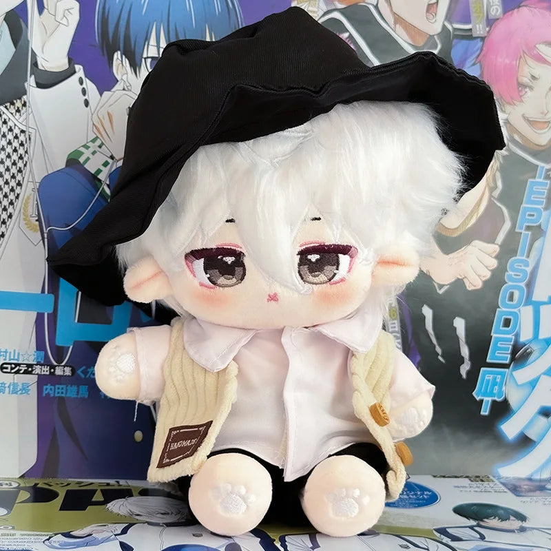20cm Anime Football Game Blue Prison Baby Plushie Dolls Toys Idol Changeable Clothes Cospslay Cartoon Doll  Fans Collection Gift