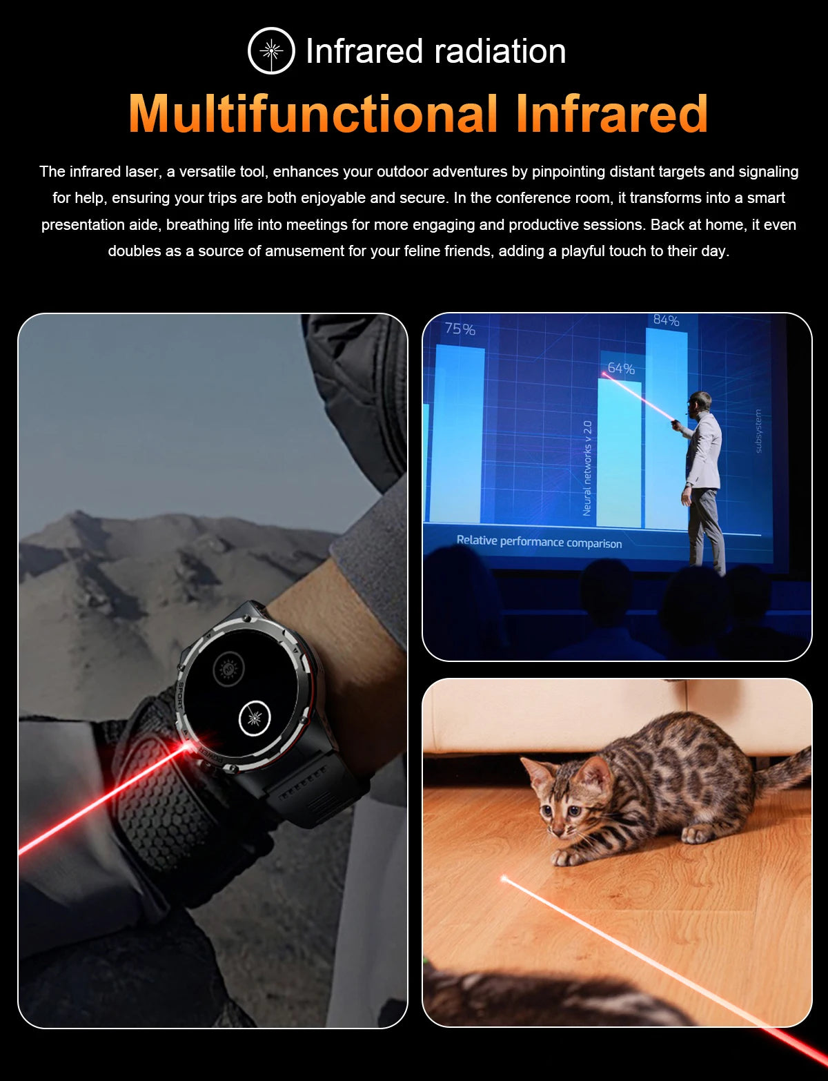 GPS Sports Waterproof Smart Watch Men