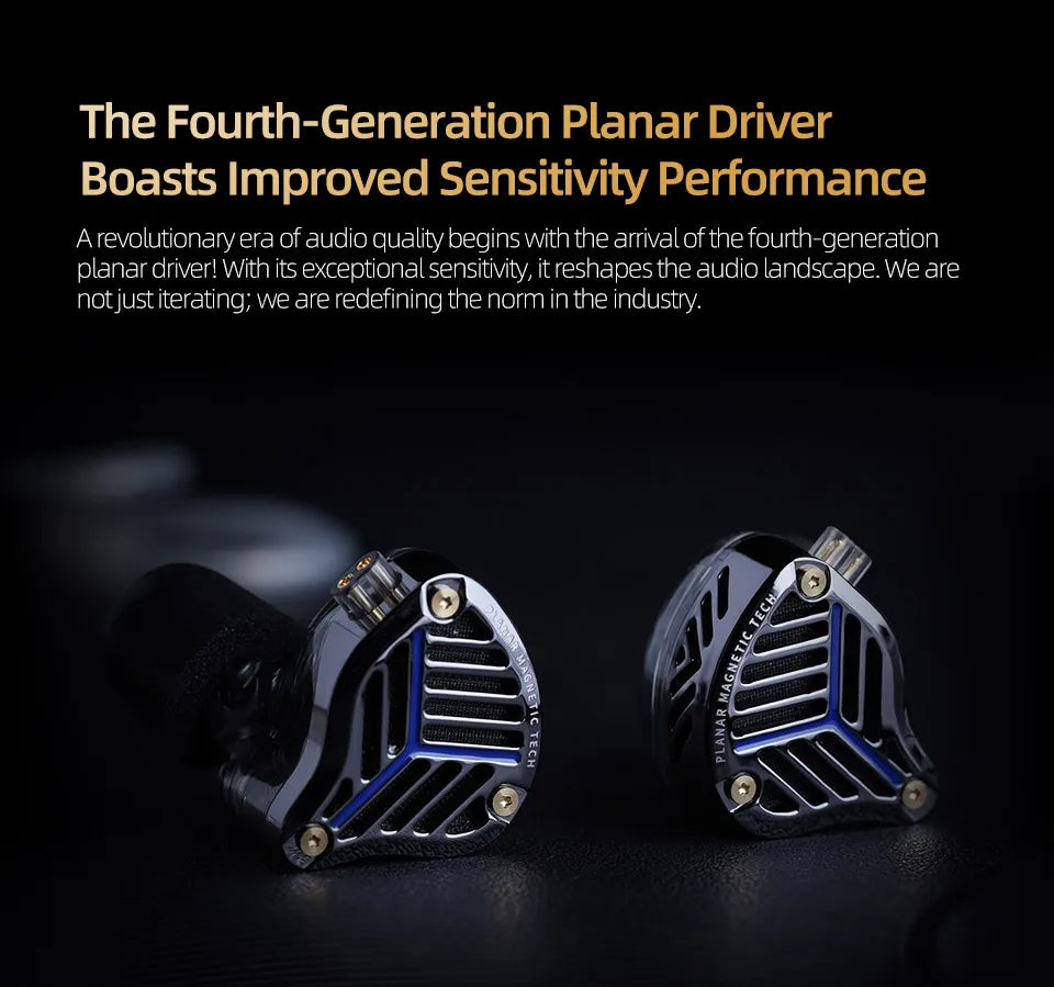 KZ PRX Wired Headphones, Planar Driver, Music Headphones, HiFi Bass Monitor Earbuds, Sports Headset