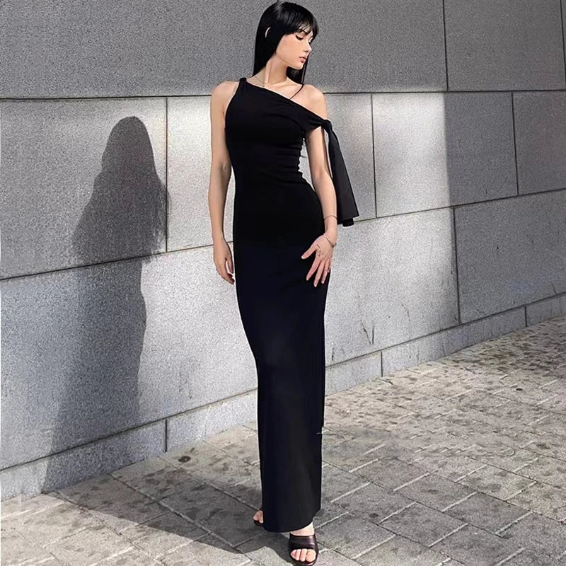 Formal attire Dresses: Sleeveless Summer Long Dress Women Off Shoulder Dress