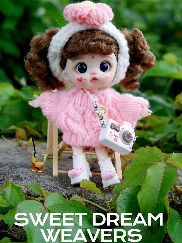bjd doll Dolls for girls 13cm Labbu doll pocket mini blyth girl Doll Barbi Cry Baby Ball jointed doll Mobile phone Decoration