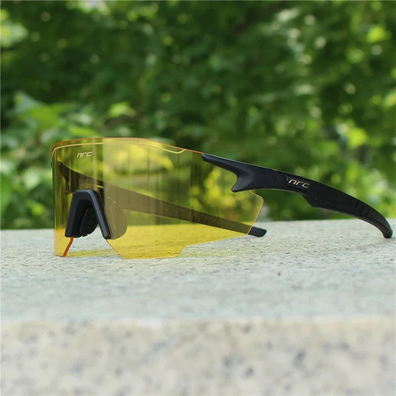 NRC Cycling Sunglasses 1lens UV400 TR90 Sports Bicycle Glasses MTB Mountain Bike Fishing Hiking Riding Eyewear for Men Women