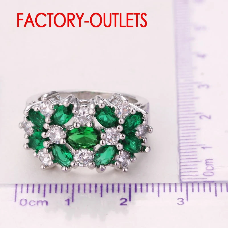 925 Sterling Silver Bridal Ring Fashion Jewelry Cubic Zirconia Prong Setting Best Gift For Women Girls Engagement Anniversar