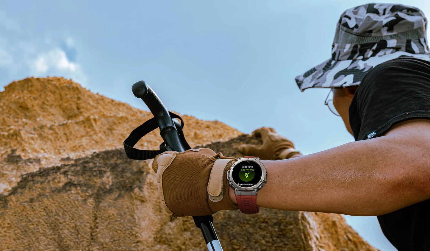 T-Rex 3 Ultra Built-in Dual-band GPS Smartwatch 5ATM Waterproof 48mm AMOLED Compass 170+ Sport Durable Military Smart Watch 2025