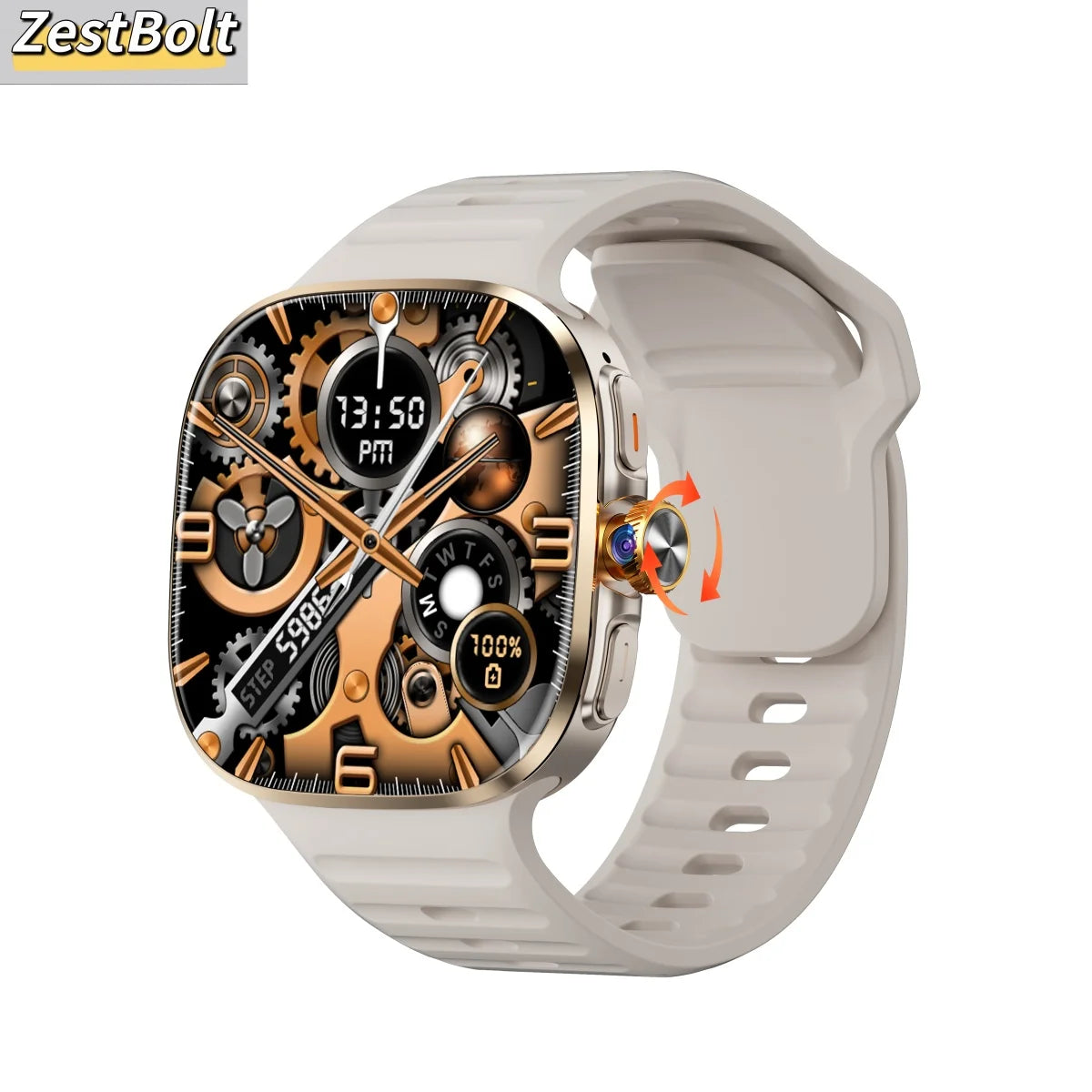 M99 Smartwatch 5G With 2.4inch Amoled Screen 900W Rotating Camera WIFI GPS Position Compass NFC Bluetooth 1024GB Smart Watch