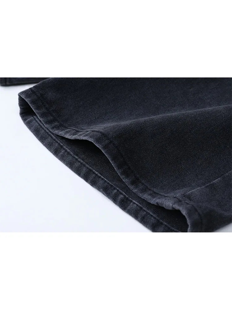 Women's High Waist Denim Shorts Casual Loose Ladies Plus Size Streetwear