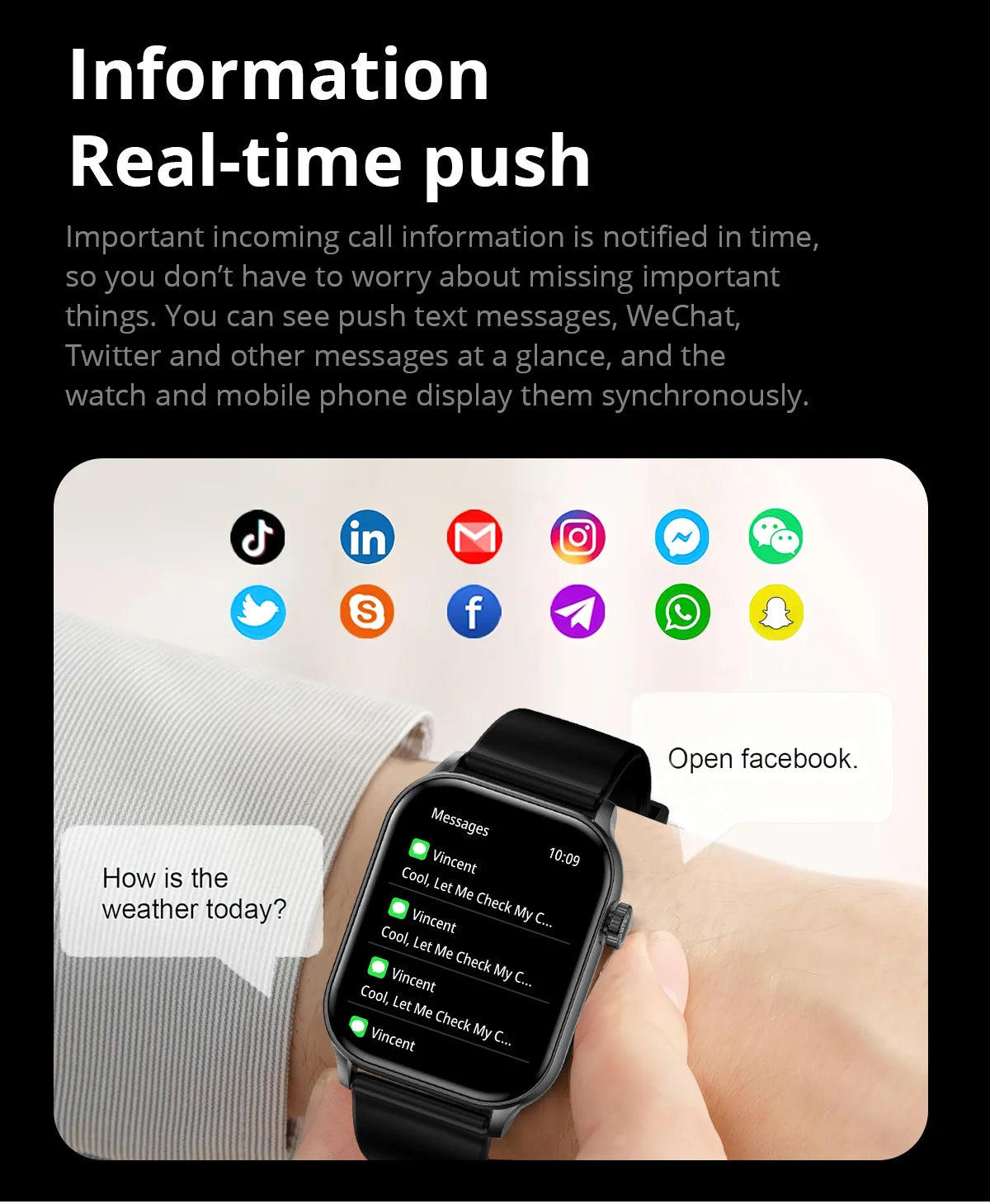 2024 COLMI P78 1.95'' HD AMOLED Smartwatch Flashlight Voice Calling 100+ Sports Modes Health Monitoring Smart Watch Men Women