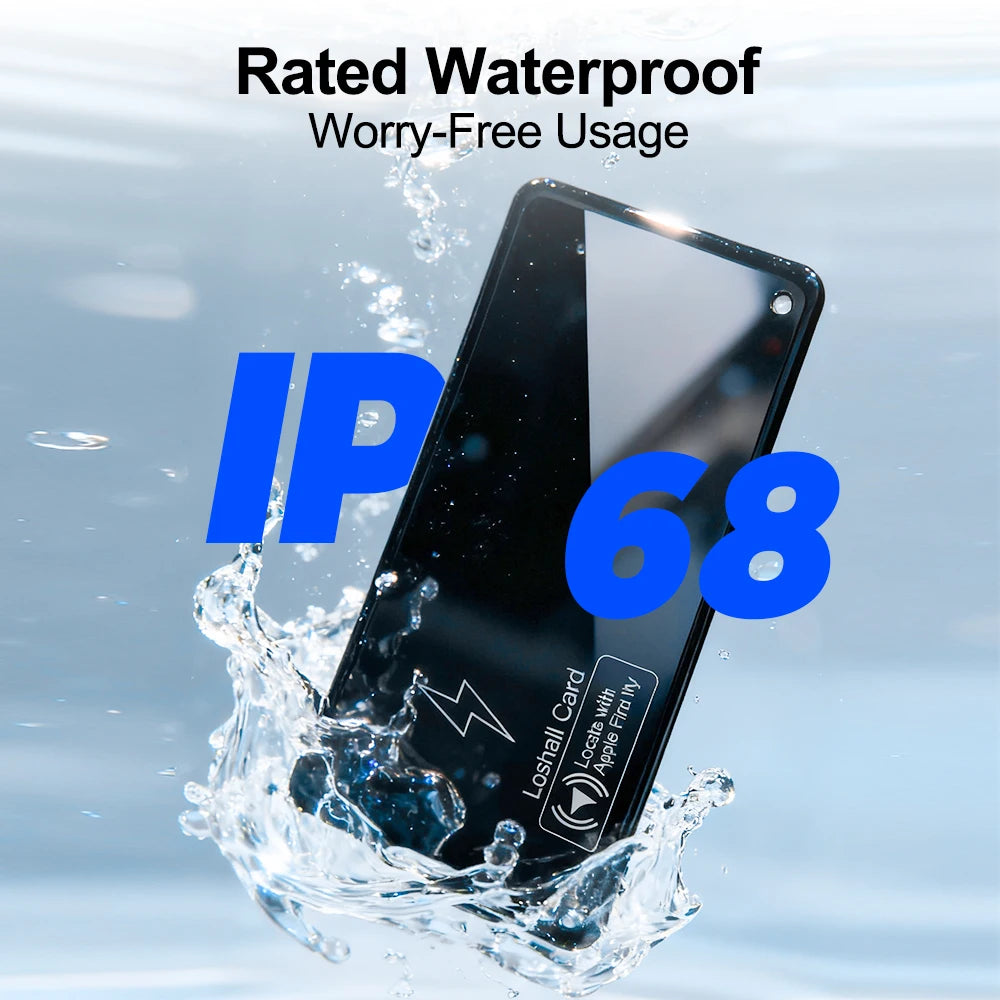 Smart Wallet tracking Card For IOS Find My App Bluetooth Tracker Ultra-thin Smart Tag Waterproof Gps Locator Wireless Charging