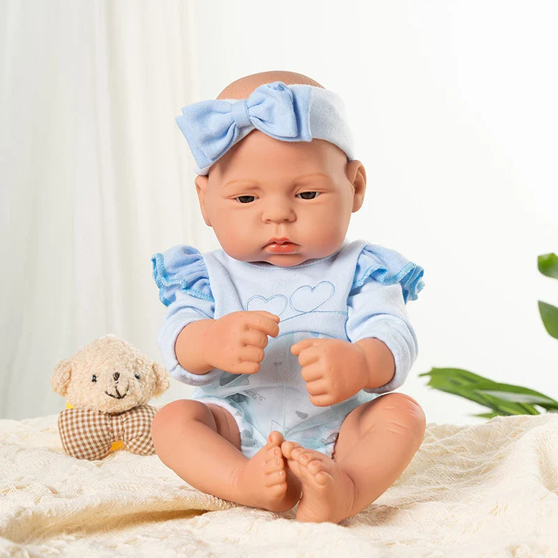 15.75inch 40cm Reborn Dolls Baby  Dolls Toys Girl Lifelike Reborn Dolls Full Body Vinyl Girl Doll Bebe Doll Toy Birthday Gift