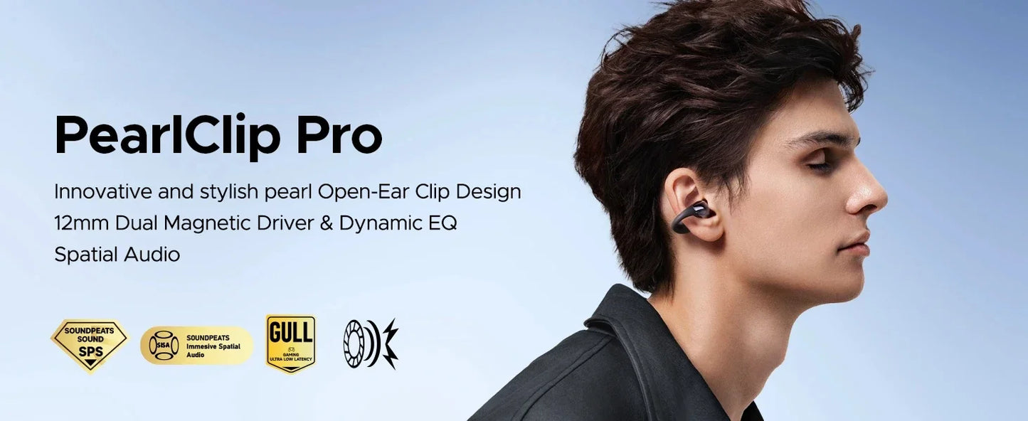 2026 Wireless Headset Bluetooth 5.4 Earplug Earphone PearlClip Pro Supports AI ENC clear Call Multipoint Connection And IPX5.