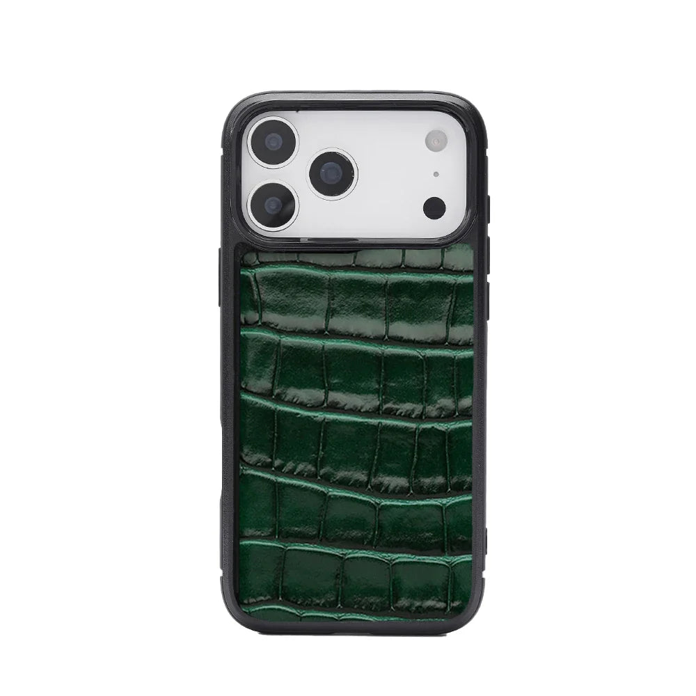 Custom Name Personalized Crocodile Pattern Italian Leather Phone Cover for Iphone 16 13 14 15 17 Pro Max Case Gift Friend