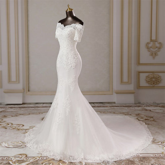 White Bridesmaid Dresses: Wedding dresses for women mermaid dress Party dress