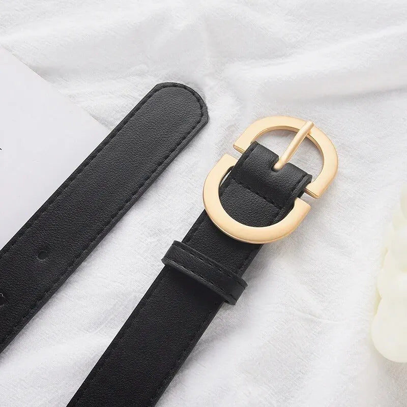 1pcs Women's Belt Simple Fashionable Needle Buckle Belt Casual Versatile Korean PU Leather Belt With Pants Jeans Belt Lady Belts