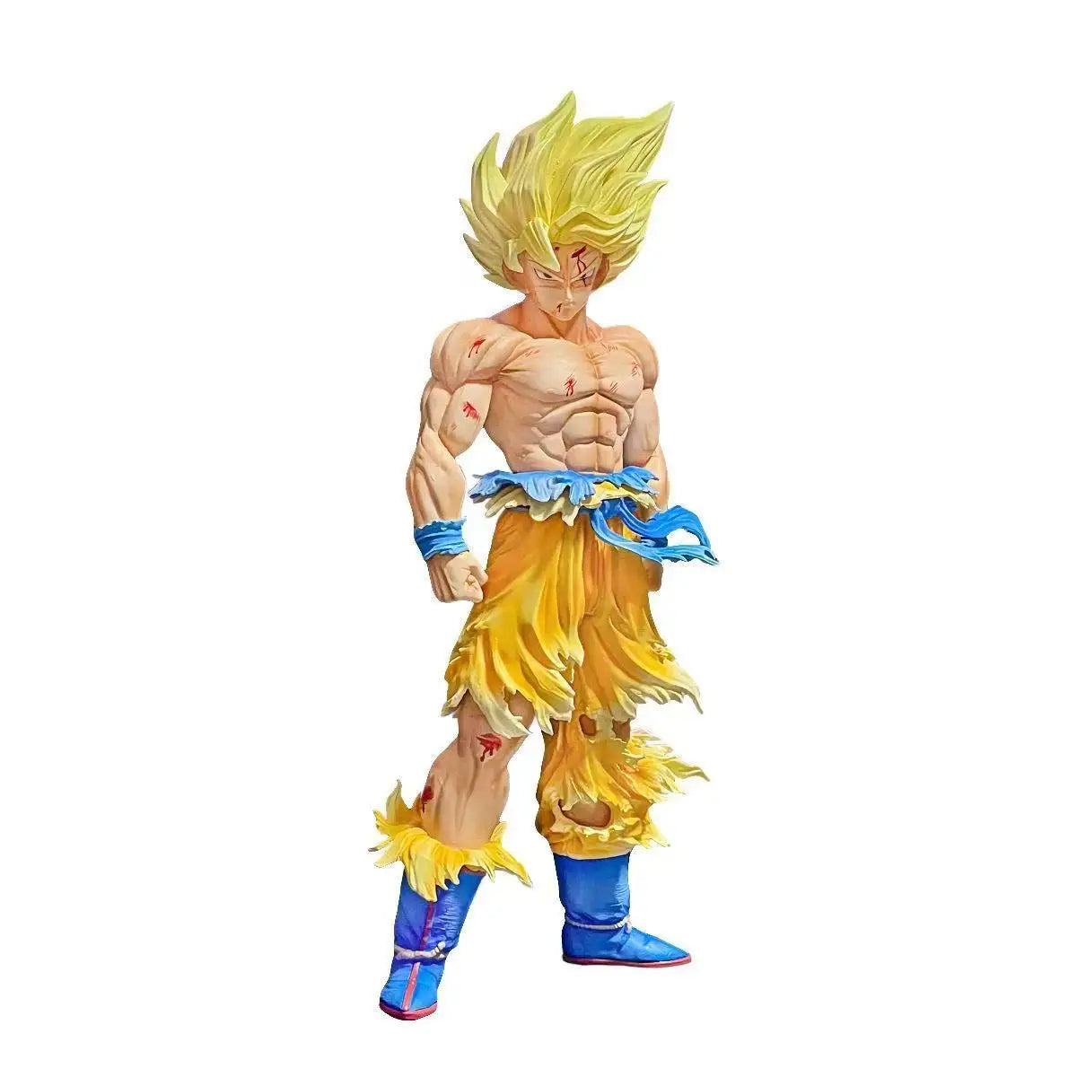 Jt Statue Dragon Ball Z Son Goku Figure Replaceable Heads Led Base Super Saiyan Goku Action Figures Collection Mode Toys Gifts