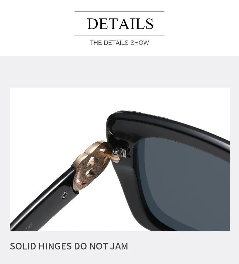 Luxury Glamour Brand Sunglasses for Women and Men Oversize Square Designer Sun Glasses Unisex Rimless Eyewear UV400