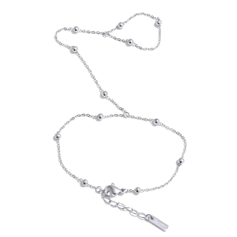 Yhpup Hot Style Zirconia Round Back of Hand Chain Finger Bracelet Bangle Stainless Steel Chic Fashion Jewelry Wholesale 2025 New